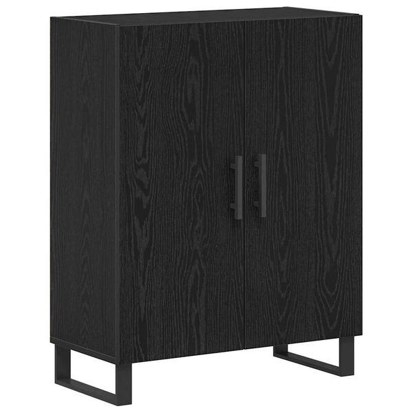vidaXL Highboard Μαύρη Οξυά 69,5 x 34 x 180 εκ. Επεξεργασμένο ξύλο