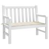 vidaXL Μαξιλάρι Πάγκου Κήπου Κρεμ 120x50x3 εκ. Ύφασμα Oxford