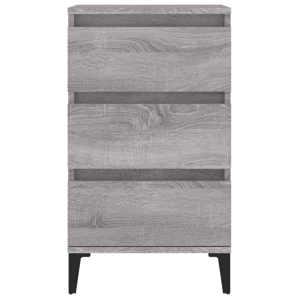 vidaXL Κομοδίνο Γκρι Sonoma 40x35x70 εκ. από Επεξεργασμένο Ξύλο
