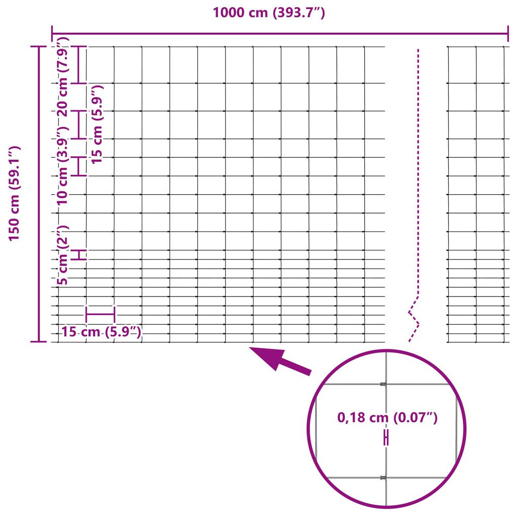 vidaXL Φράχτης 1.6x10 μ Γαλβανισμένος Σίδηρος