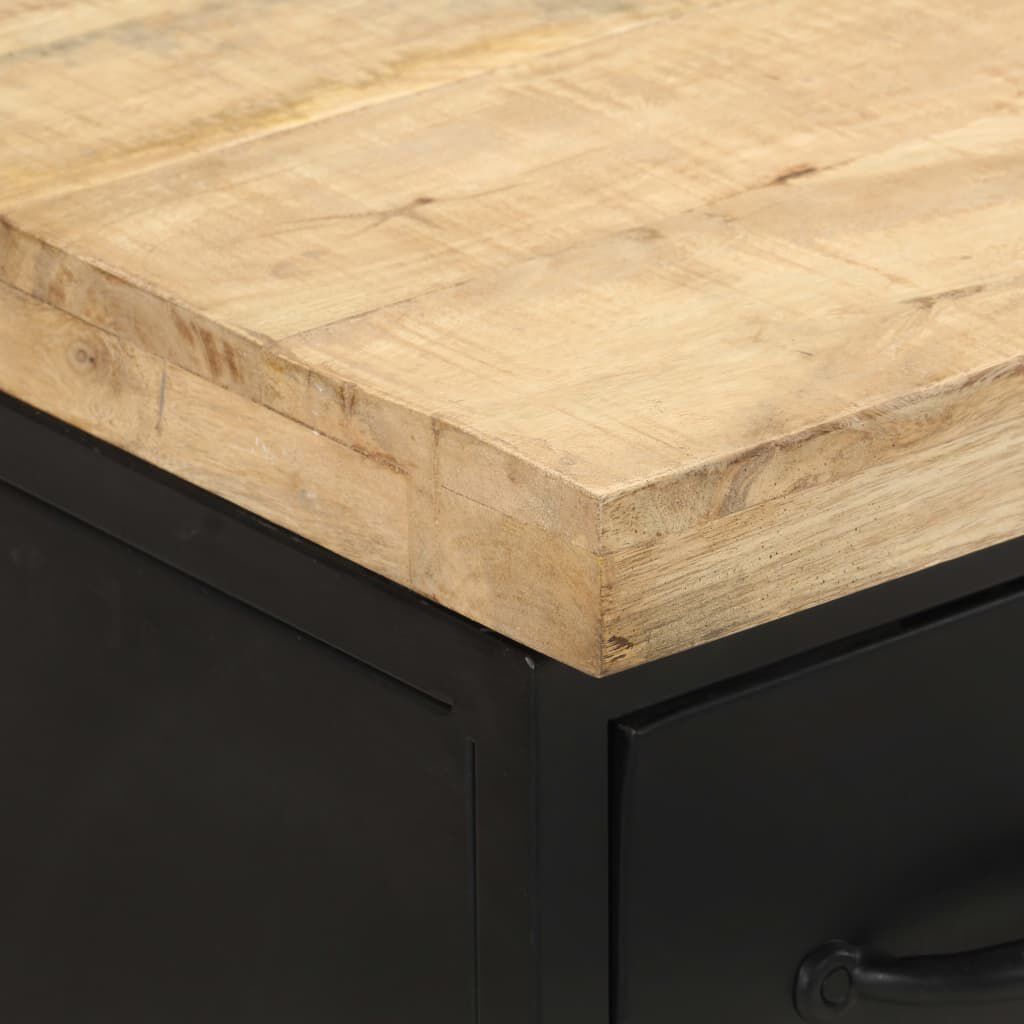 vidaXL Ντουλάπι 47 x 35 x 76 εκ. από Ακατέργαστο Ξύλο Μάνγκο