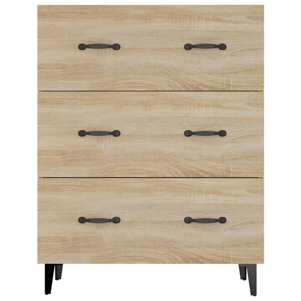 vidaXL Ντουλάπι Sonoma Δρυς 69,5 x 34 x 90 εκ. από Επεξεργασμένο Ξύλο