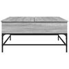 vidaXL Τραπεζάκι Σαλονιού Γκρι Sonoma 95x95x45 εκ Επεξ Ξύλο + Μέταλλο