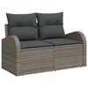 vidaXL Σετ Καναπέ Κήπου 6 pcs Γκρι συνθετικό ρατάν