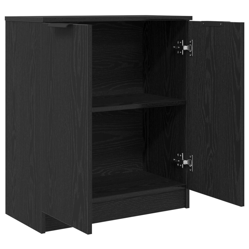 vidaXL Πλευρικό γραφείο Μαύρο Δρυς 60x30x70 εκ Επεξεργασμένο ξύλο
