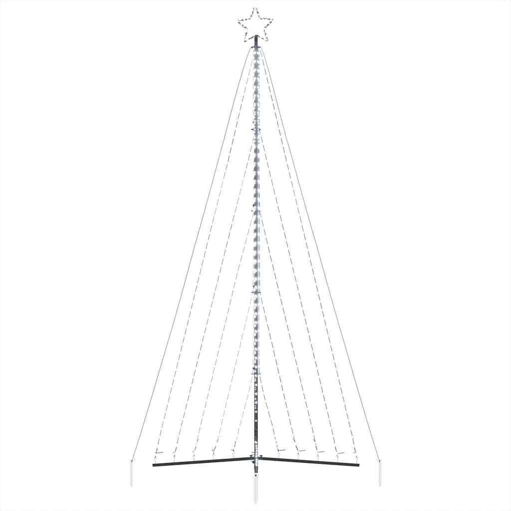 vidaXL Χριστουγεννιάτικο δέντρο LED 570 LED Ψυχρό Λευκό 399 εκ.