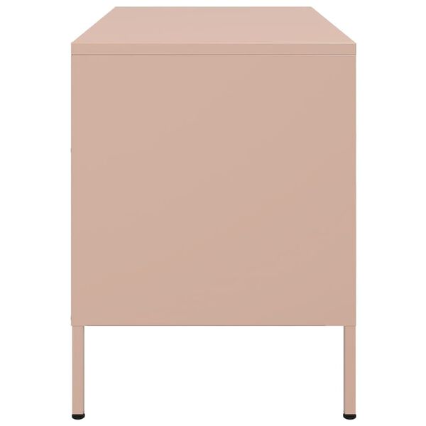 vidaXL Έπιπλο Τηλεόρασης Ροζ 68x39x50,5 εκ. από Χάλυβα