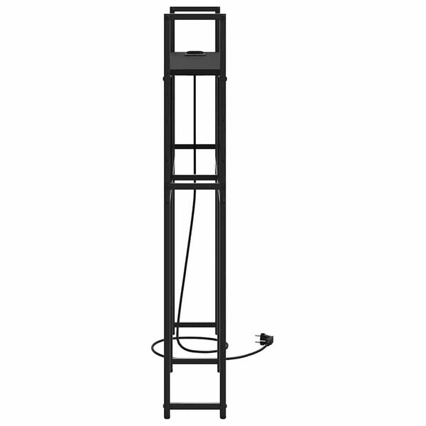 vidaXL Κεφαλάρι Αποθήκης Μαύρη δρυς 75 cm Επεξεργασμένο ξύλο