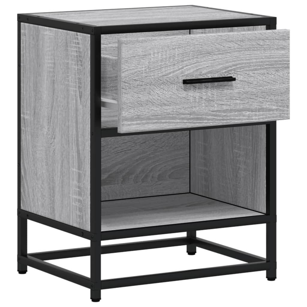 vidaXL Κομοδίνο Γκρι Sonoma 40x31x50 εκ. από Επεξεργασμένο Ξύλο