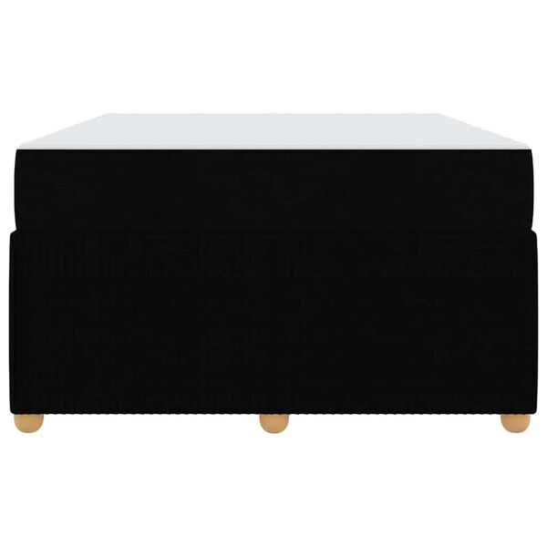 vidaXL Σκελετός κρεβατιού με στρώμα Μαύρο 120 x 200 cm ύφασμα
