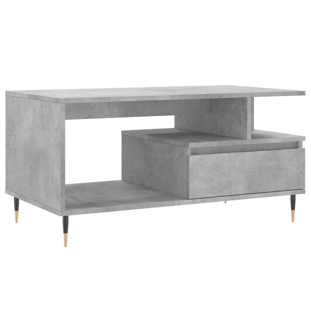 vidaXL Τραπεζάκι Σαλονιού Γκρι Σκυρ. 90x49x45 εκ. Επεξεργασμένο Ξύλο
