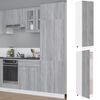 vidaXL Ντουλάπι Ψυγείου "Lyon" Γκρι Sonoma 60x57x207 εκ. από Τεχνητό Ξύλο