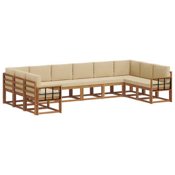 vidaXL &Sigma;&epsilon;&iota;&rho;ά &Kappa;&alpha;&nu;&alpha;&pi;έ &Epsilon;&xi;&omega;&tau;&epsilon;&rho;&iota;&kappa;&omicron;ύ &mu;&epsilon; &mu;&alpha;&xi;&iota;&lambda;ά&rho;&iota; 10 pcs &Phi;&upsilon;&sigma;&iota;&kappa;ό &kappa;&alpha;&iota; &Mu;&pi;&epsilon;&zeta;