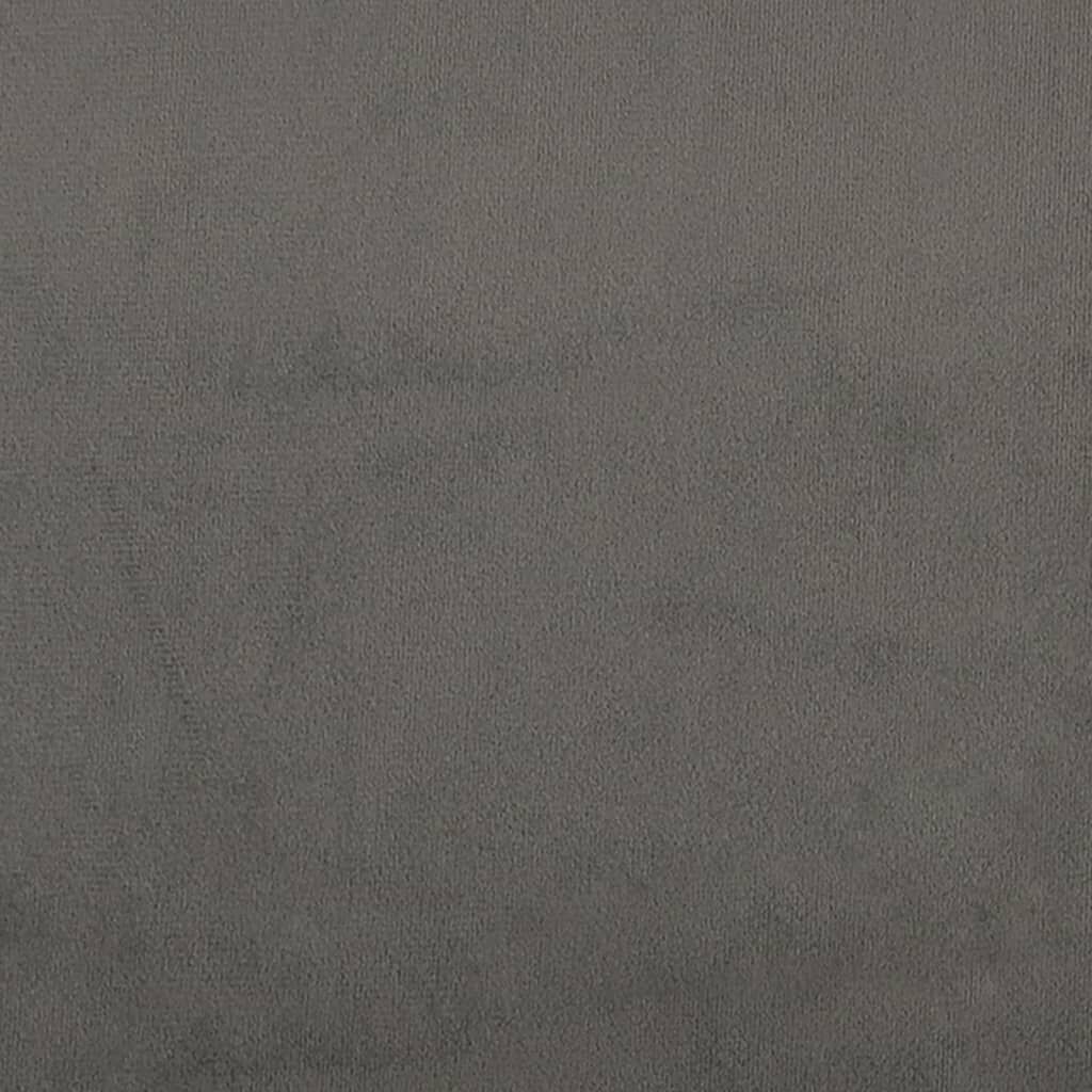 vidaXL Κεφαλάρια Κρεβατιού 2 τεμ. Σκούρο Γκρι 72x7x78/88 εκ. Βελούδινο