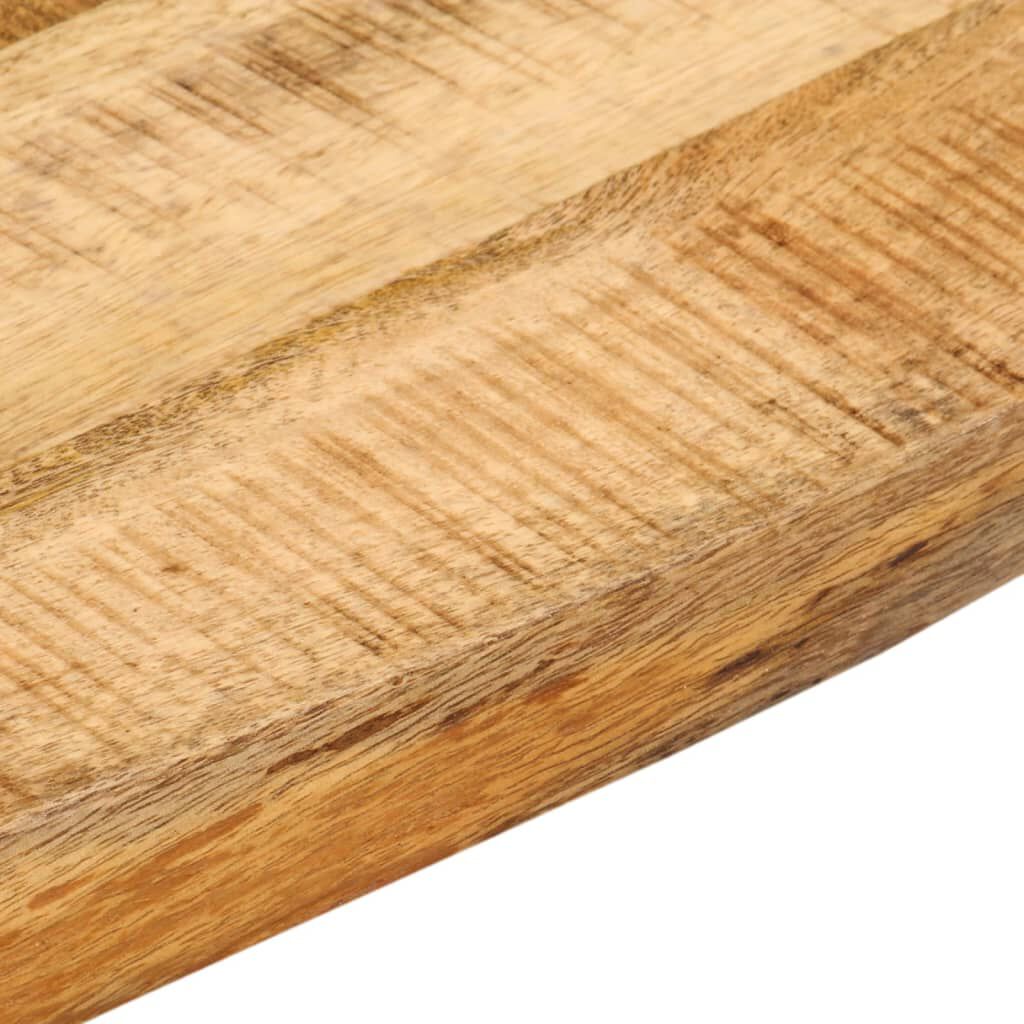 vidaXL Επιφάνεια Τραπεζιού 60x60x2,5 εκ. Live Edge Μασίφ Ξύλο Μάνγκο