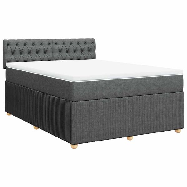 vidaXL &Kappa;&rho;&epsilon;&beta;ά&tau;&iota; Boxspring &mu;&epsilon; &Sigma;&tau;&rho;ώ&mu;&alpha; &Sigma;&kappa;&omicron;ύ&rho;&omicron; &Gamma;&kappa;&rho;&iota; 140x200 &epsilon;&kappa; &Upsilon;&phi;&alpha;&sigma;&mu;ά&tau;&iota;&nu;&omicron;