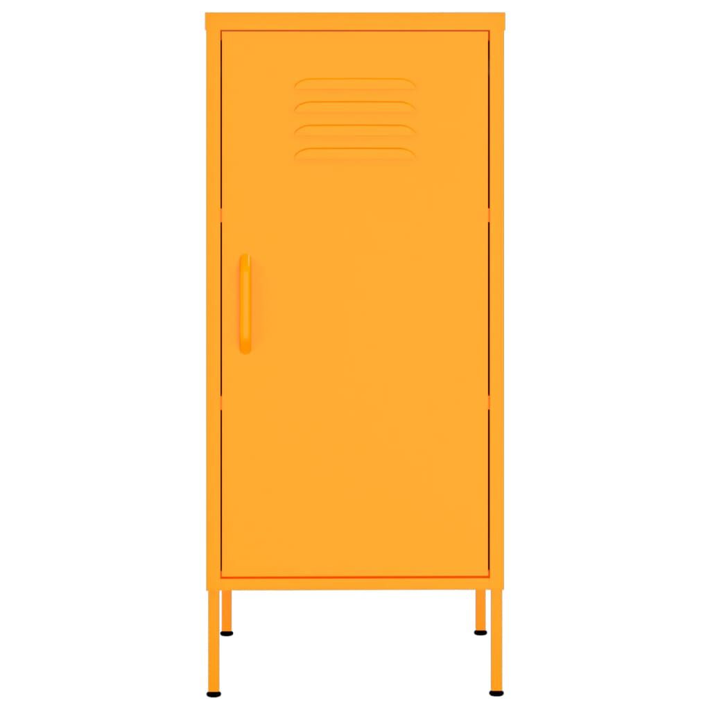 vidaXL Ντουλάπι Αποθήκευσης Μουσταρδί 42,5x35x101,5 εκ. από Ατσάλι