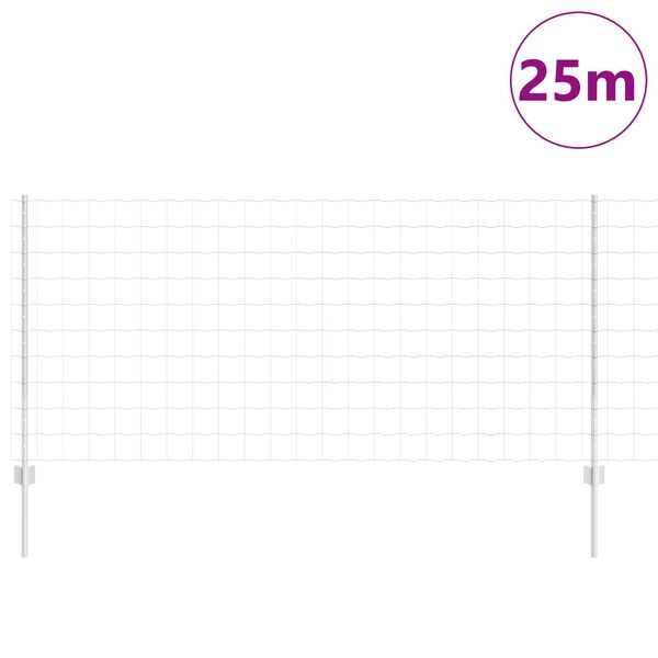 vidaXL &Tau;&epsilon;&nu;&tau;ώ&tau;&omicron; &mu;&epsilon; &sigma;&tau;ή&rho;&iota;&gamma;&mu;&alpha; &Alpha;&sigma;&eta;&mu;ί 1 x 25 m &Alpha;&tau;&sigma;ά&lambda;&iota;