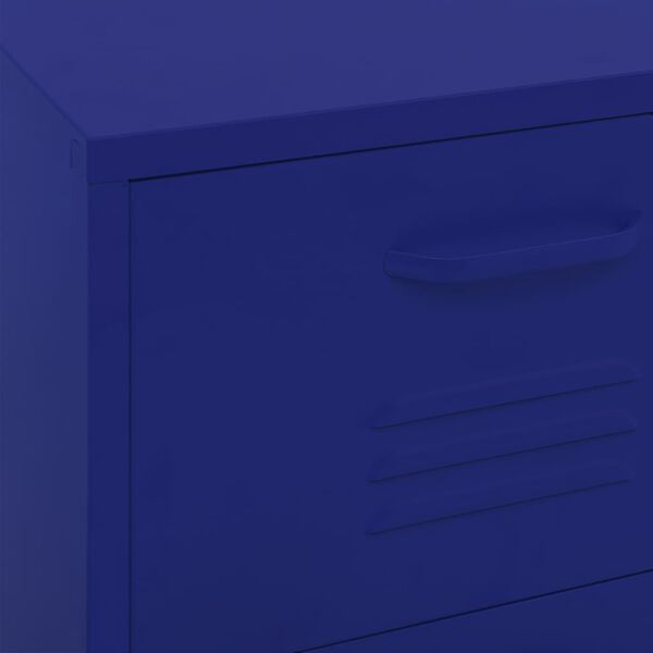 vidaXL Ντουλάπι Αποθήκευσης Ναυτικό Μπλε 42,5x35x101,5 εκ. από Ατσάλι