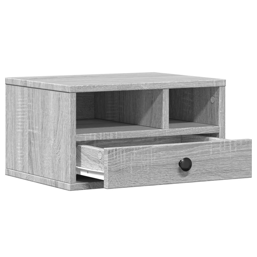 vidaXL Βάση Εκτυπωτή Γκρι Sonoma 40x32x22,5 εκ. από Επεξεργασμένο Ξύλο