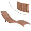 vidaXL Ξαπλώστρα Πτυσσόμενη από Μασίφ Ξύλο Teak