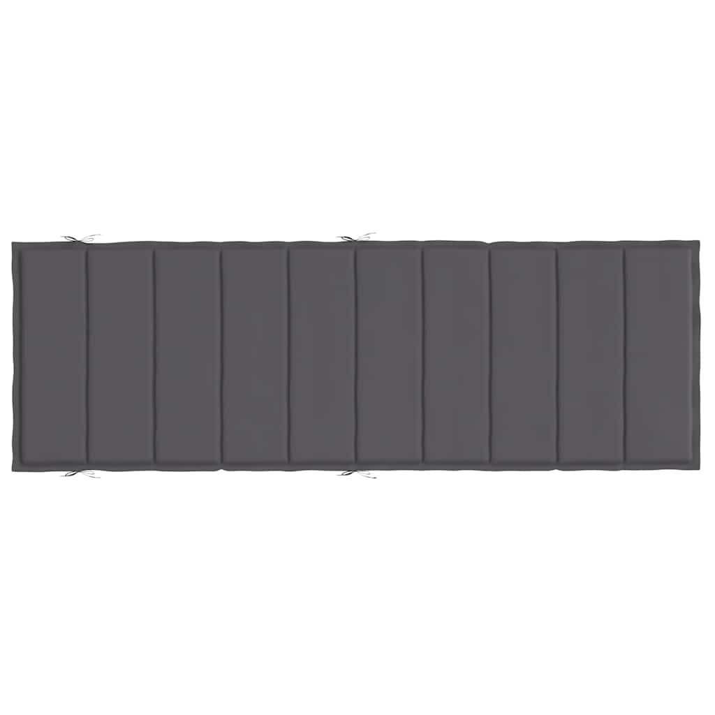 vidaXL Μαξιλάρι Ξαπλώστρας Ανθρακί 186x58x4εκ. από Ύφασμα Oxford