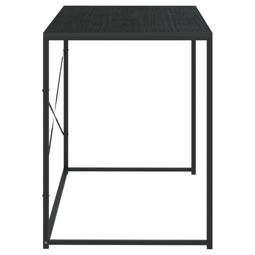vidaXL Γραφείο Υπολογιστή Μαύρο 110 x 60 x 70 εκ. Επεξεργασμένο Ξύλο
