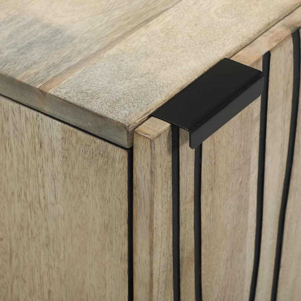 vidaXL Ντουλάπι Μπάνιου με ράφι Καφέ, Μαύρο 38 x 33.5 x 58 εκ.
