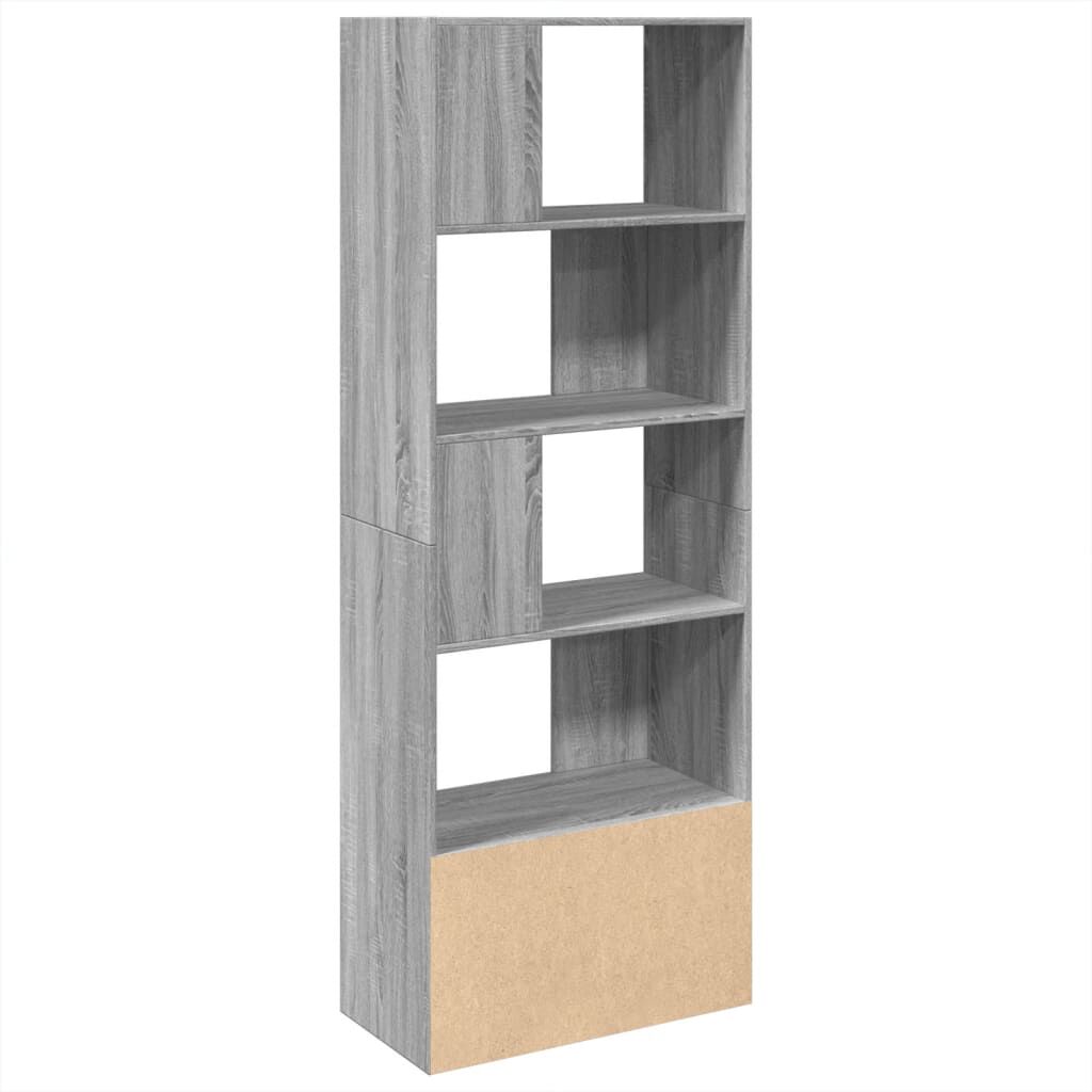 vidaXL Βιβλιοθήκη Γκρι Sonoma 70x36x189 εκ. από Επεξεργ. Ξύλο