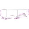 vidaXL Έπιπλα Τηλεόρασης 2 τεμ. 80x31x25,5 εκ. Επεξεργασμένο Ξύλο