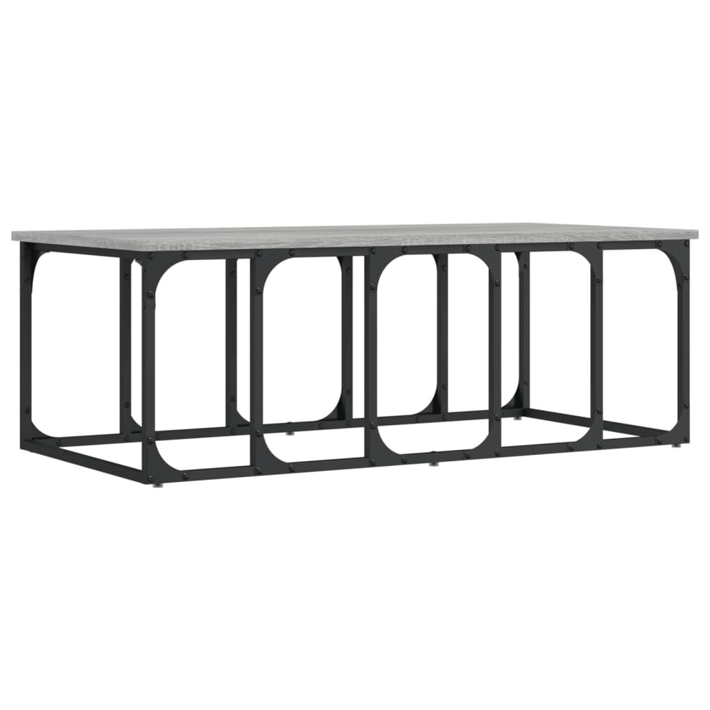 vidaXL Τραπεζάκι Σαλονιού Γκρι Sonoma 100x50x35,5 εκ. Επεξεργ. Ξύλο