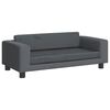 vidaXL Καναπές Παιδικός με Υποπόδιο Σκ. Γκρι 100x50x30 εκ. Βελούδινος