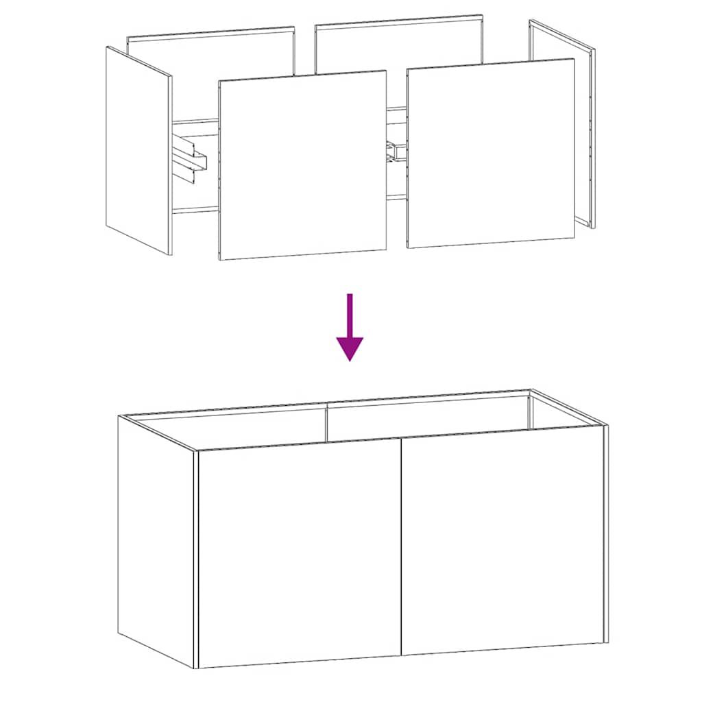 vidaXL Ζαρντινιέρα Ανθρακί 80x40x40 εκ. από Χάλυβα Ψυχρής Έλασης