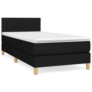 vidaXL &Kappa;&rho;&epsilon;&beta;ά&tau;&iota; Boxspring &mu;&epsilon; &Sigma;&tau;&rho;ώ&mu;&alpha; &Mu;&alpha;ύ&rho;&omicron; 80 x 200 &epsilon;&kappa;. &Upsilon;&phi;&alpha;&sigma;&mu;ά&tau;&iota;&nu;&omicron;