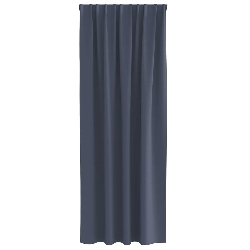 vidaXL Κουρτίνες με κουρτίνες 2 pcs Ανθρακί 260 x 140 εκ. Πολυεστέρας