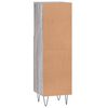 vidaXL Ντουλάπι Μπάνιου Γκρι Sonoma 30x30x100 εκ. Επεξεργασμένο Ξύλο