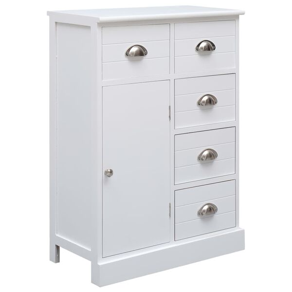 vidaXL Ντουλάπι με 10 Συρτάρια Λευκό 113 x 30 x 79 εκ. από Ξύλο