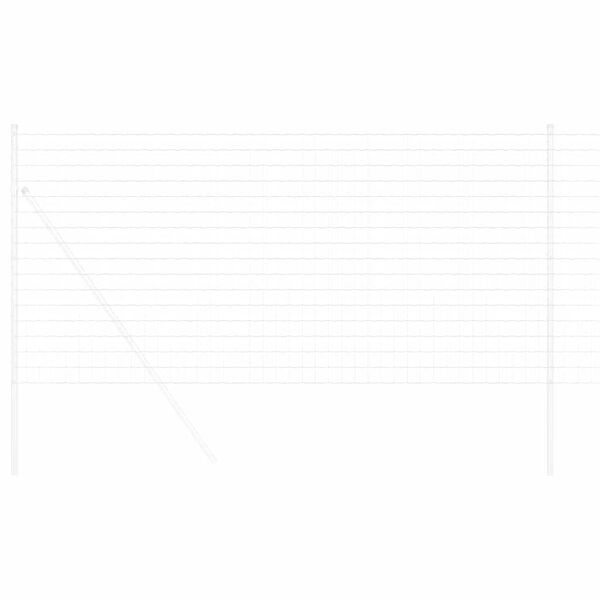 vidaXL Φράχτης Εuro Ασημί 1.2 x 25 m Χάλυβας με θερμή επιμετάλλωση
