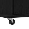 vidaXL Πλατφόρμα Μαύρη δρυς 55 x 55 x 107 cm Επεξεργασμένο ξύλο