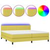 vidaXL &Kappa;&rho;&epsilon;&beta;ά&tau;&iota; Boxspring &mu;&epsilon; &Sigma;&tau;&rho;ώ&mu;&alpha; & LED &Pi;&rho;ά&sigma;&iota;&nu;&omicron; 200x200 &epsilon;&kappa; &Upsilon;&phi;&alpha;&sigma;&mu;ά&tau;&iota;&nu;&omicron;