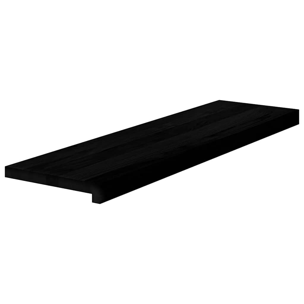 vidaXL Πατάκια Σκάλας 8 τεμ. Σκούρο Καφέ 90x25x2 cm Ξύλο Δρυός