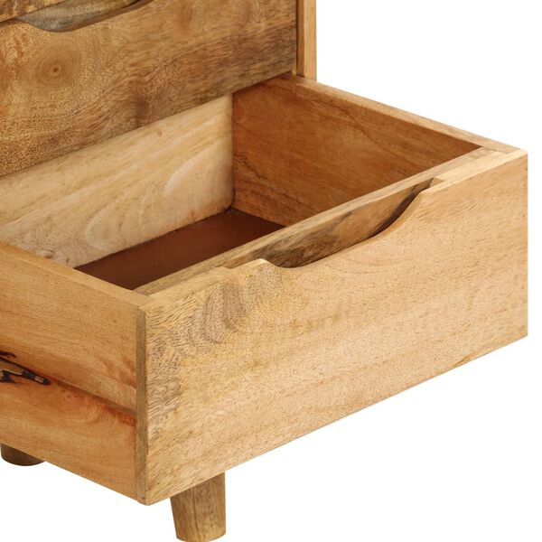 vidaXL Κομοδίνο 40 x 30 x 59,5 εκ. από Μασίφ Ξύλο Μάνγκο