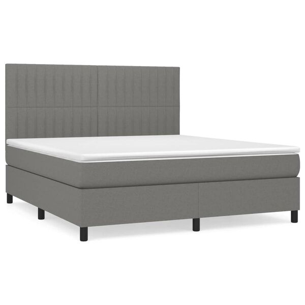 vidaXL &Kappa;&rho;&epsilon;&beta;ά&tau;&iota; Boxspring &mu;&epsilon; &Sigma;&tau;&rho;ώ&mu;&alpha; &Sigma;&kappa;&omicron;ύ&rho;&omicron; &Gamma;&kappa;&rho;&iota; 180x200 &epsilon;&kappa; &Upsilon;&phi;&alpha;&sigma;&mu;ά&tau;&iota;&nu;