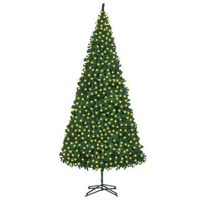 vidaXL Χριστουγεν Δέντρο Τεχνητό Προφωτισμένο Πράσινο 500 εκ.