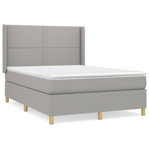 vidaXL &Kappa;&rho;&epsilon;&beta;ά&tau;&iota; Boxspring &mu;&epsilon; &Sigma;&tau;&rho;ώ&mu;&alpha; &Alpha;&nu;&omicron;&iota;&chi;&tau;ό &Gamma;&kappa;&rho;&iota; 140x200 &epsilon;&kappa;. &Upsilon;&phi;&alpha;&sigma;&mu;ά&tau;&iota;&nu;&omicron;