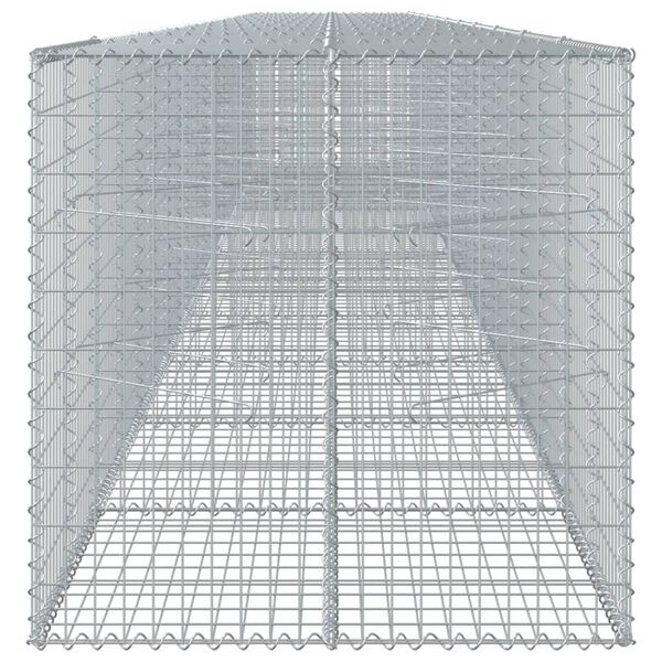 vidaXL Συρματοκιβώτιο με Κάλυμμα 1100x100x100 εκ. Γαλβανισμένο Χάλυβα