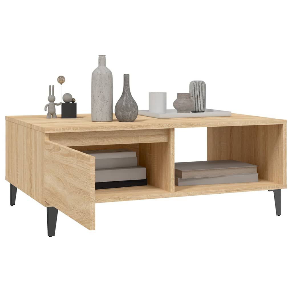 vidaXL Τραπεζάκι Σαλονιού Sonoma Δρυς 90x60x35 εκ. Επεξεργασμένο Ξύλο