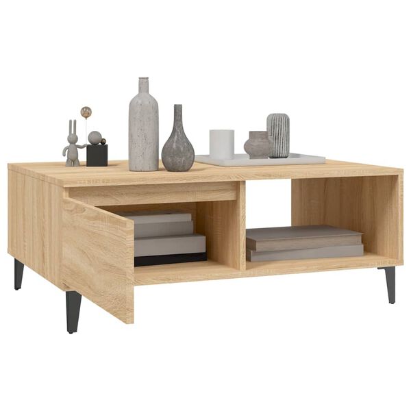 vidaXL Τραπεζάκι Σαλονιού Sonoma Δρυς 90x60x35 εκ. Επεξεργασμένο Ξύλο