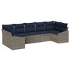 vidaXL &Sigma;&epsilon;&tau; &Kappa;&alpha;&nu;&alpha;&pi;έ &Kappa;ή&pi;&omicron;&upsilon; 7 pcs &Gamma;&kappa;&rho;&iota; &kappa;&alpha;&iota; Navy Blue &sigma;&upsilon;&nu;&theta;&epsilon;&tau;&iota;&kappa;ό &rho;&alpha;&tau;ά&nu;