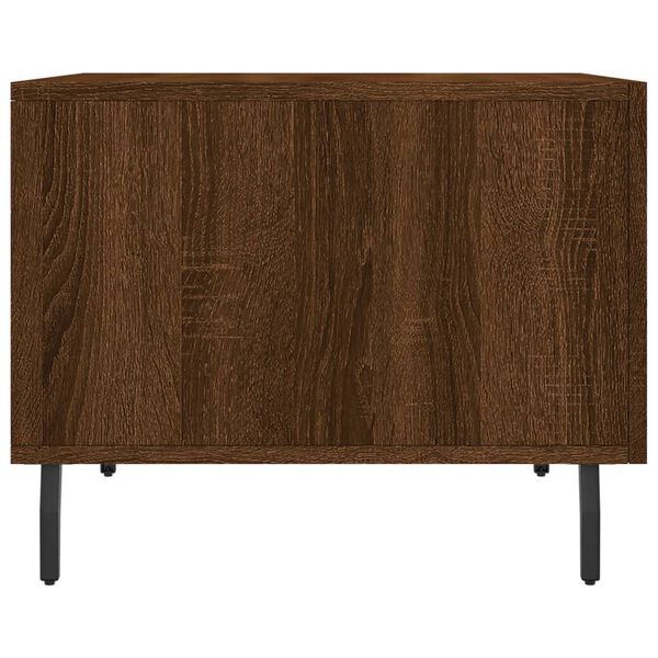 vidaXL Τραπεζάκι Σαλονιού Καφέ Δρυς 50x50x40 εκ. Επεξεργασμένο Ξύλο